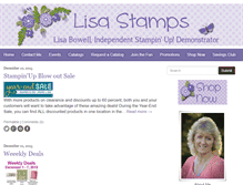 Tablet Screenshot of lisastamps.com